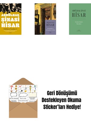 Edebiyat  Yazıları 2 + Ali Nizami Bey’in Alafrangalığı ve Şeyhliği (Kitap Boy) + Geçmiş Zaman  Fıkraları (Ciltli) + Okuma Sticker'ları
