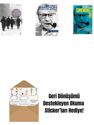 Kirliydi Kar + Kiralık Oda + Georges Simenon Türkiye'de + Okuma Sticker'ları