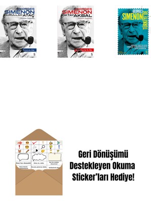 Kiralık Oda + Manhattan'da Üç Oda + Georges Simenon Türkiye'de + Okuma Sticker'ları