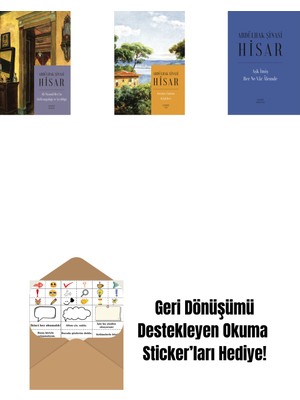 Ali Nizami Bey’in Alafrangalığı ve Şeyhliği (Kitap Boy) + Geçmiş Zaman Köşkleri (Kitap Boy) + Aşk Imiş Her Ne Vâr Âlemde (Ciltli) + Okuma Sticker'ları
