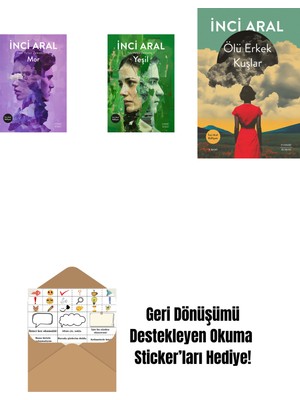 Mor + Yeşil + Ölü Erkek Kuşlar + Okuma Sticker'ları