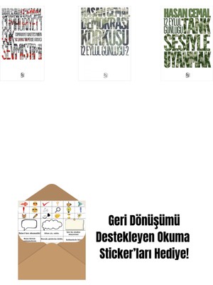 Cumhuriyet'i Çok Sevmiştim ! + Demokrasi Korkusu + Tank Sesiyle Uyanmak + Okuma Sticker'ları