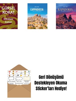 Dönüyor Zaman + Cappadocia (Ciltli) + Kapadokya (Ciltli) + Okuma Sticker'ları