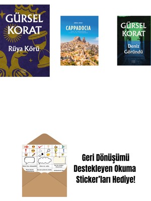 Rüya Körü + Cappadocia (Ciltli) + Deniz Göründü + Okuma Sticker'ları