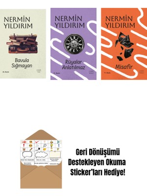 Bavula Sığmayan (Ciltli) + Rüyalar Anlatılmaz (Ciltli) + Misafir (Ciltli) + Okuma Sticker'ları
