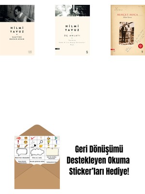 Saatine Bakan Adam + Üç Anlatı + Behçet Hoca + Okuma Sticker'ları
