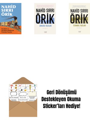 Seyahat ve Seyahat Edebiyatı Üzerine Yazılar + Ankara Yazıları + Istanbul Yazıları + Okuma Sticker'ları