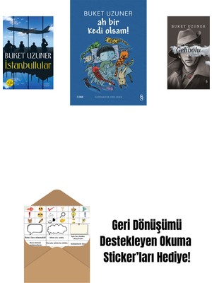 Istanbullular + Ah Bir Kedi Olsam! + Gelibolu (Ciltli) + Okuma Sticker'ları