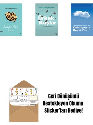 Arada Aşk Var + Ürkek Kuşlar + Kırlangıçsız Geçti Yaz + Okuma Sticker'ları