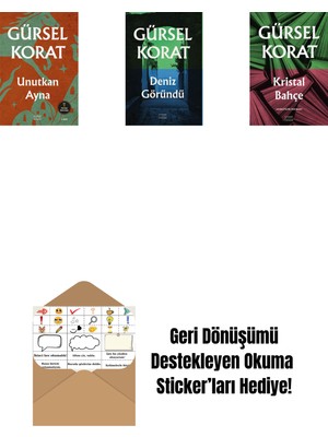 Unutkan  Ayna + Deniz Göründü + Kristal Bahçe + Okuma Sticker'ları