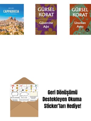 Cappadocia (Ciltli) + Güvercine Ağıt + Unutkan  Ayna + Okuma Sticker'ları