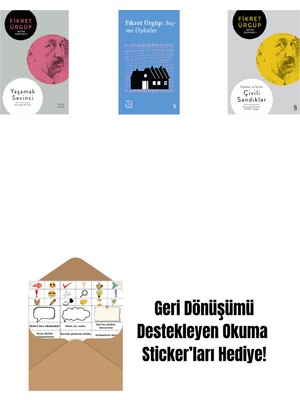 Yaşamak Sevinci + Everest Açıkhava 10 - Fikret Ürgüp Seçme Öyküler + Çivili Sandıklar + Okuma Sticker'ları