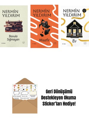 Bavula Sığmayan (Ciltli) + Misafir (Ciltli) + Ev + Okuma Sticker'ları