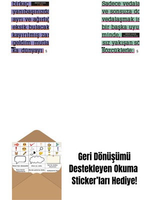 A ! Etika + Parçalanmış Divan + Okuma Sticker'ları