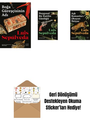 Boğa Güreşçisinin Adı + Duygusal Bir Katilin Günlüğü + Aşk Romanları  Okuyan Ihtiyar + Okuma Sticker'ları