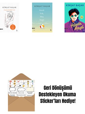 Dışarda Kötülük Vardı (Ciltli) + Gerek Yok, Hoş Değil + Aslında Hayal + Okuma Sticker'ları