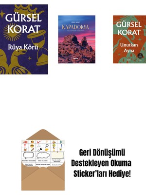 Rüya Körü + Kapadokya (Ciltli) + Unutkan  Ayna + Okuma Sticker'ları