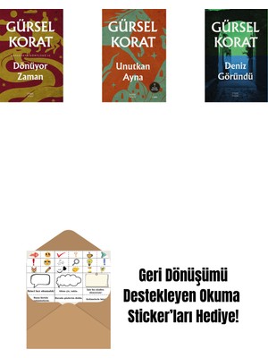 Dönüyor Zaman + Unutkan  Ayna + Deniz Göründü + Okuma Sticker'ları