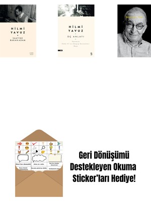 Saatine Bakan Adam + Üç Anlatı + Büyü’sün Yaz! (Ciltli) + Okuma Sticker'ları