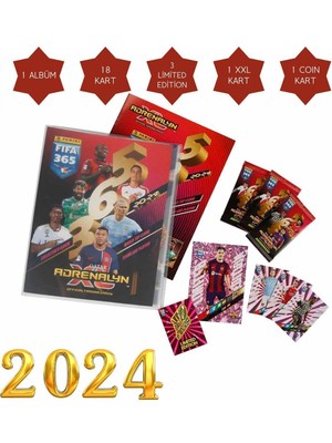 Panini Adrenalyn Fifa 365 2024 Sezonu Tcg Mega Başlangıç Paketi Futbolcu Kartları Albümü