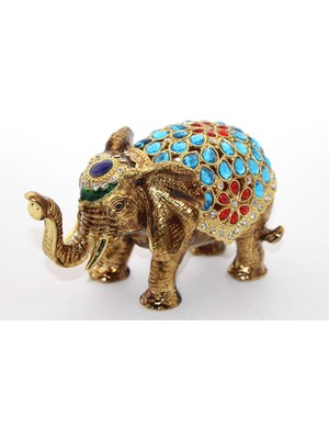 Sıvaroskı Taşlı Tekli Fil Figürü 12*8 cm