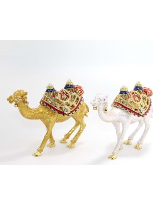 Sıvaroskı Taşlı Tekli Deve Figürü 11*13 cm