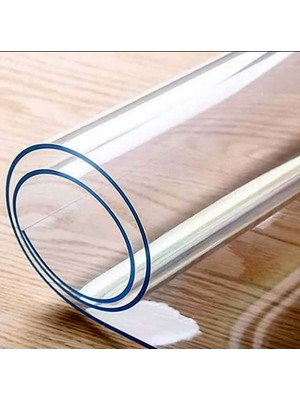 Başak Ev Tekstili 2 mm Kalınlık 70 cm En Şeffaf  Kalın Pvc Masa Koruyucu Mika Masa Örtüsü