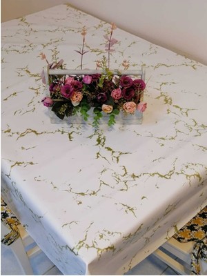 Başak Ev Tekstili Elyaflı Pvc Muşamba - Desenli Silinebilir Masa Örtüsü