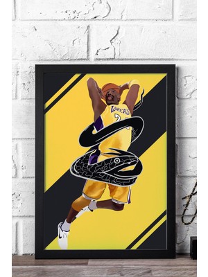 Kobe Bryant Çerçeveli Tablo - Basketbol Nba Posteri Tablo