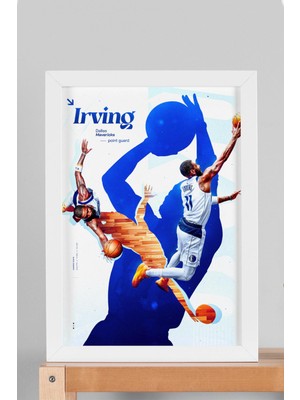 Kyrie Irving Çerçeveli Tablo - Dallas Mavericks Nba Posteri Tablo