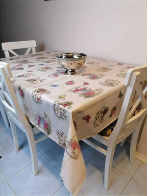 Başak Ev Tekstili Elyaflı Pvc Muşamba - Desenli Silinebilir Masa Örtüsü