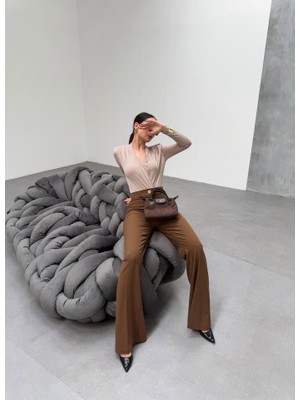 230 gr Poly Viscose Full Lycra Ispanyol Paça Pantolon