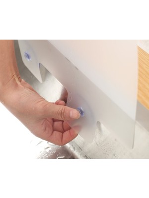 Lavabo ve Ocak Sıçrama Önleyici Vantuzlu Kalkan