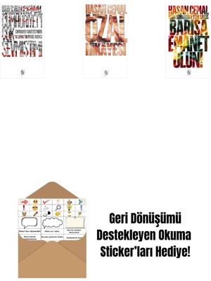 Cumhuriyet'i Çok Sevmiştim ! + Özal Hikâyesi + Barışa Emanet Olun + Okuma Sticker'ları