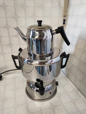 Seçil 70 Bardak Paslanmaz Çelik Elektrikli Termostatlı Semaver – Enerji Tasarruflu Çay Kazanı