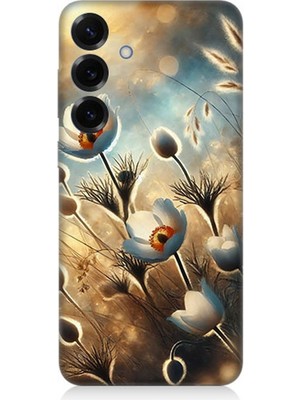 Teknomeg Samsung Galaxy S25 Uyumlu Pamuk Dalları Bahar Ruhu  Desenli Silikon Kılıf
