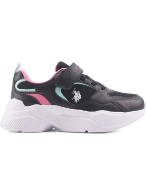 U.S. Polo Assn. Clover Jr 4fx Siyah Kız Çocuk Sneaker
