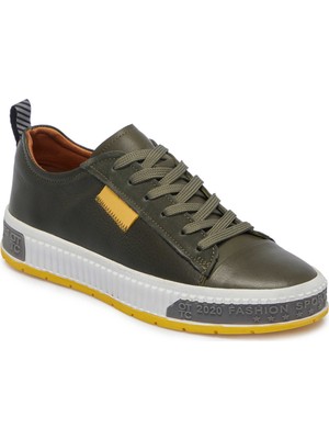 Tergan Haki Hakiki Deri Erkek Sneaker - E25I1AY57183-J3L
