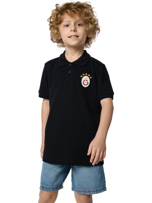 Gs Store Galatasaray 5 Yıldız Klasik Logo Polo Çocuk T-Shirt C251403