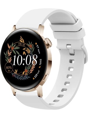 Tagomoon Huawei Watch Gt3 42MM ile Uyumlu Kordon Jel Silikon Tokalı Kayış