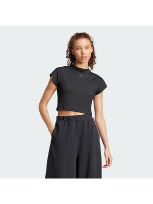 adidas Kadın  Siyah  T-shirt W CE G CRO TEE JF3413