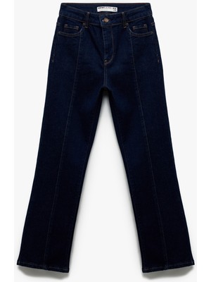 Koton Normal Bel Ispanyol Paça Denim Pantolon - Flare Jeans