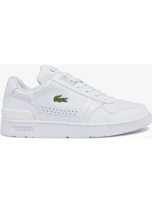 Lacoste T-Clip Hakiki Deri Erkek Beyaz Sneaker