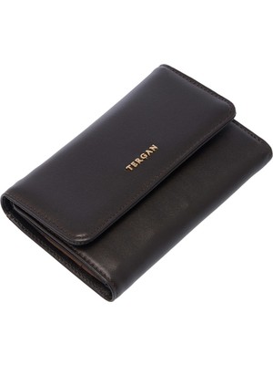 Tergan  Kahve Hakiki Deri Kadın Cüzdan - S1CB00005730-D06