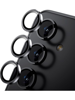 Fibaks Samsung Galaxy S25 Plus Kamera Koruma Renkli Lens Koruyucu Temperli Cam Koruma