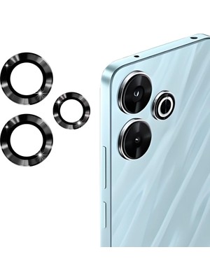 Fibaks Xiaomi Redmi 13 4g Kamera Koruma Renkli Lens Koruyucu Temperli Cam Koruma