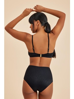 Amarelle Bali Siyah Yüksek Belli Toparlayıcı Bikini Alt
