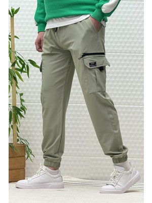 Erkek Kargo Cepli Modelli Paraşüt Jogger Pantolon