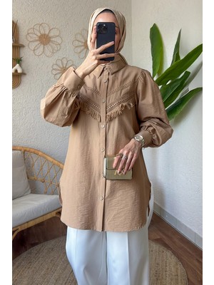 Moresun Dantel Detaylı Gömlek