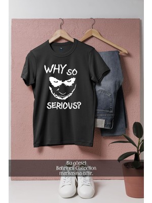 Oversize Why So Serious Joker  Tasarımlı Unisex T-Shirt
